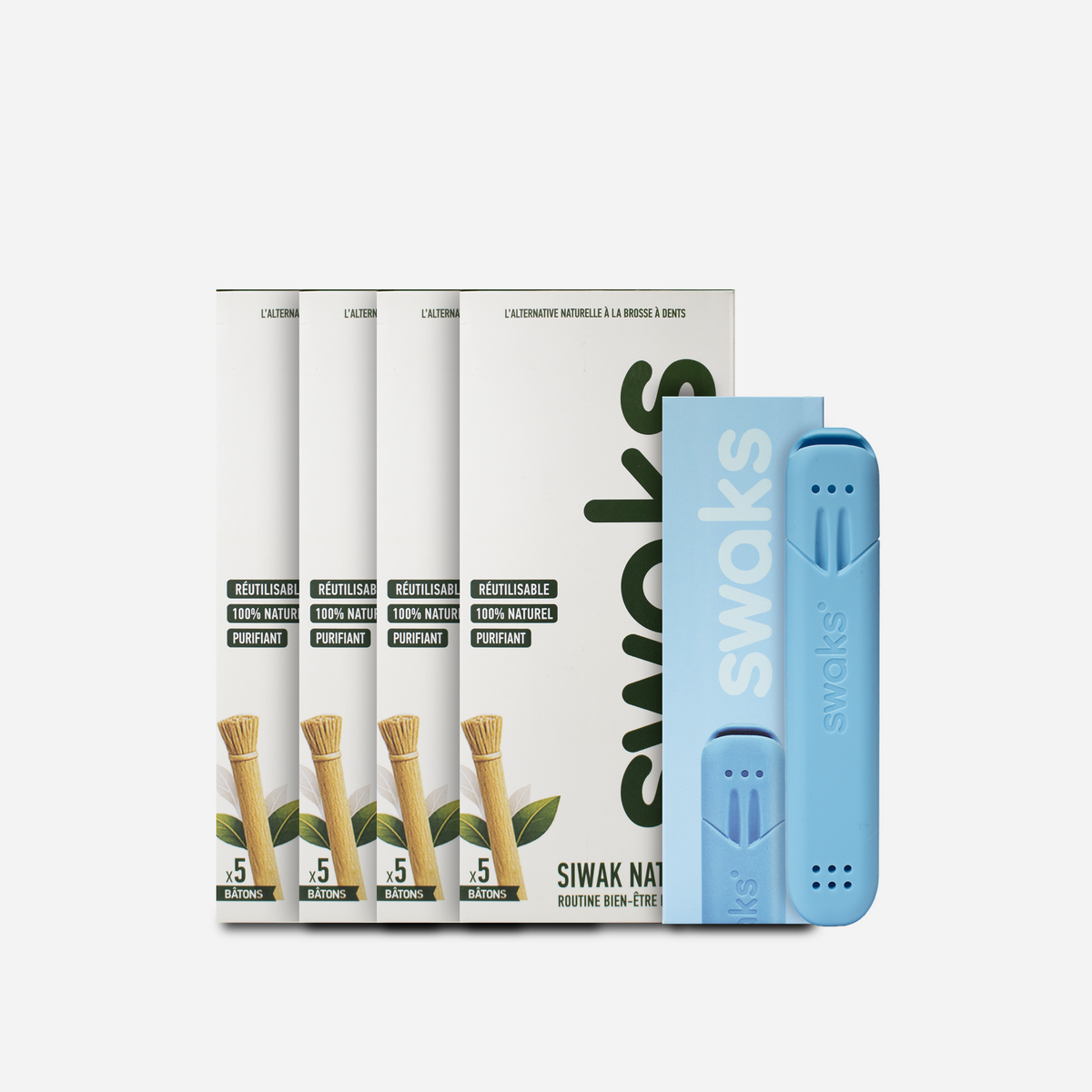 Starter Kit++ SWAKS — Étui + Siwak ×20