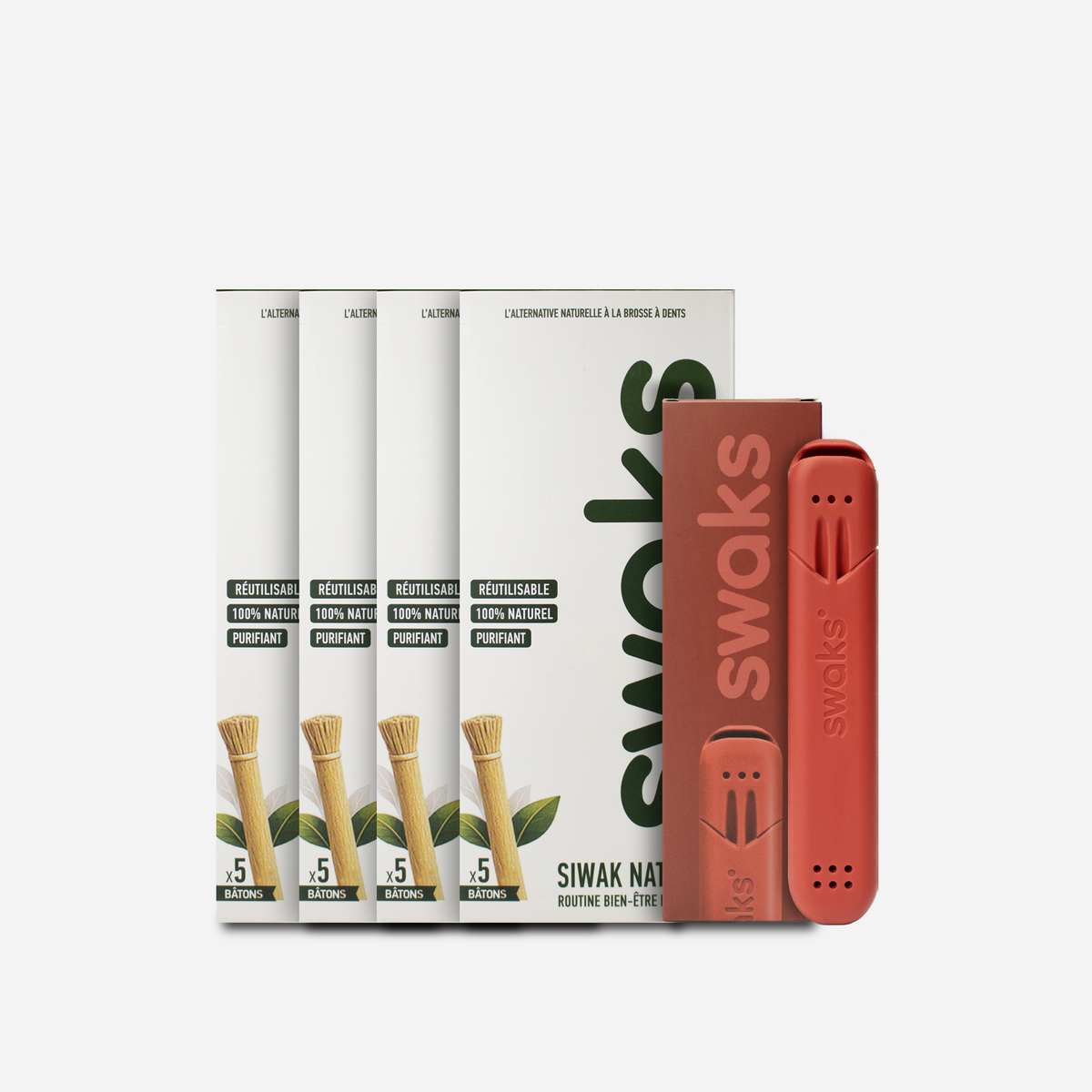 Starter Kit++ SWAKS — Étui + Siwak ×20