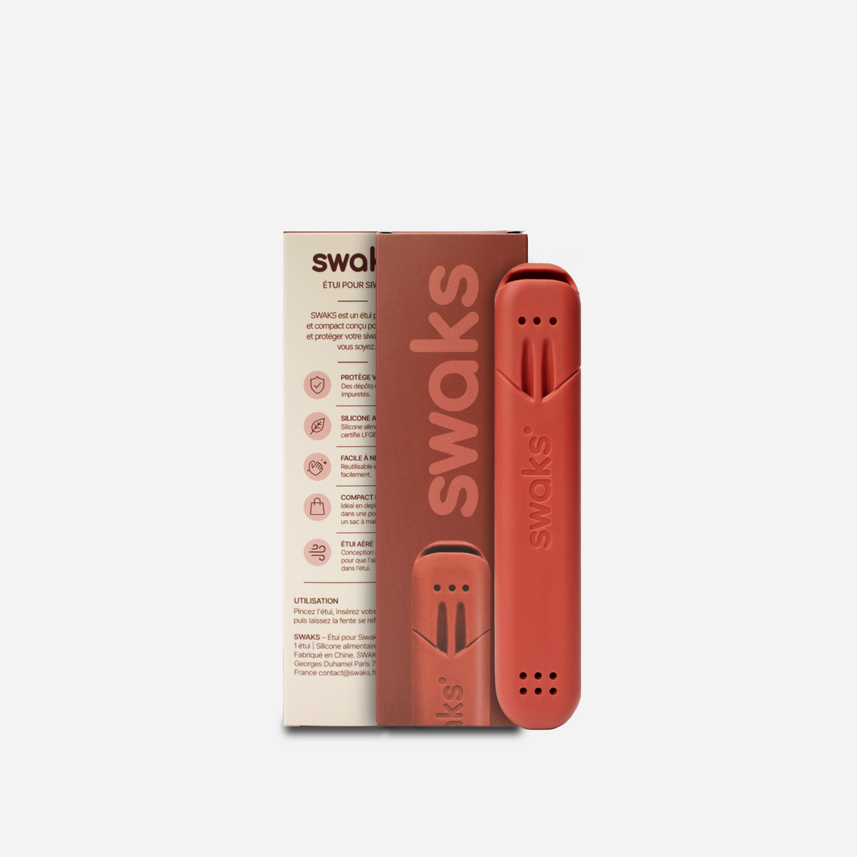 Etui SWAKS Rouge Bordeaux