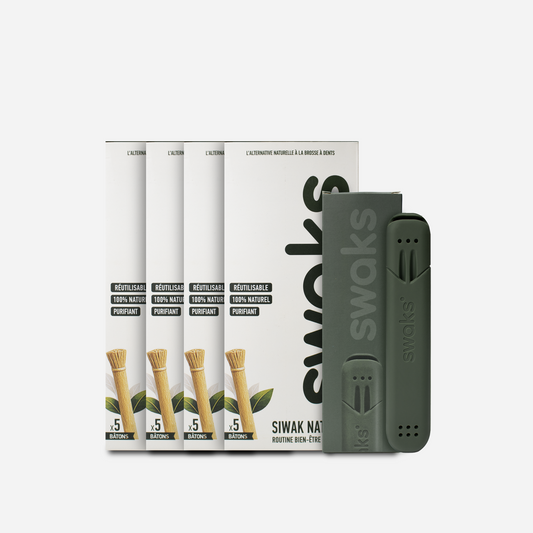Starter Kit++ SWAKS — Étui + Siwak ×20